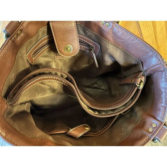 B.O.C. Born Concepts Womens Faux Leather Handbag Brown Tan - Picture 7 of 11